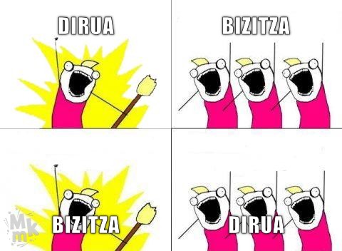 Bizitza = dirua