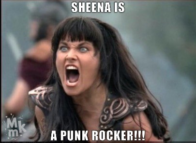Sheena is a punk rocker!!!