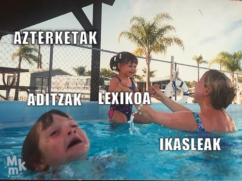 Aditzak vs Lexikoa