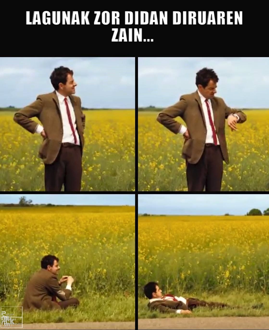 Lagunak zor didan diruaren zain...